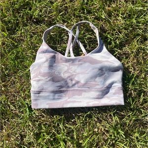 Lululemon Long Line Energy Ribbed Sports Bra Size 8